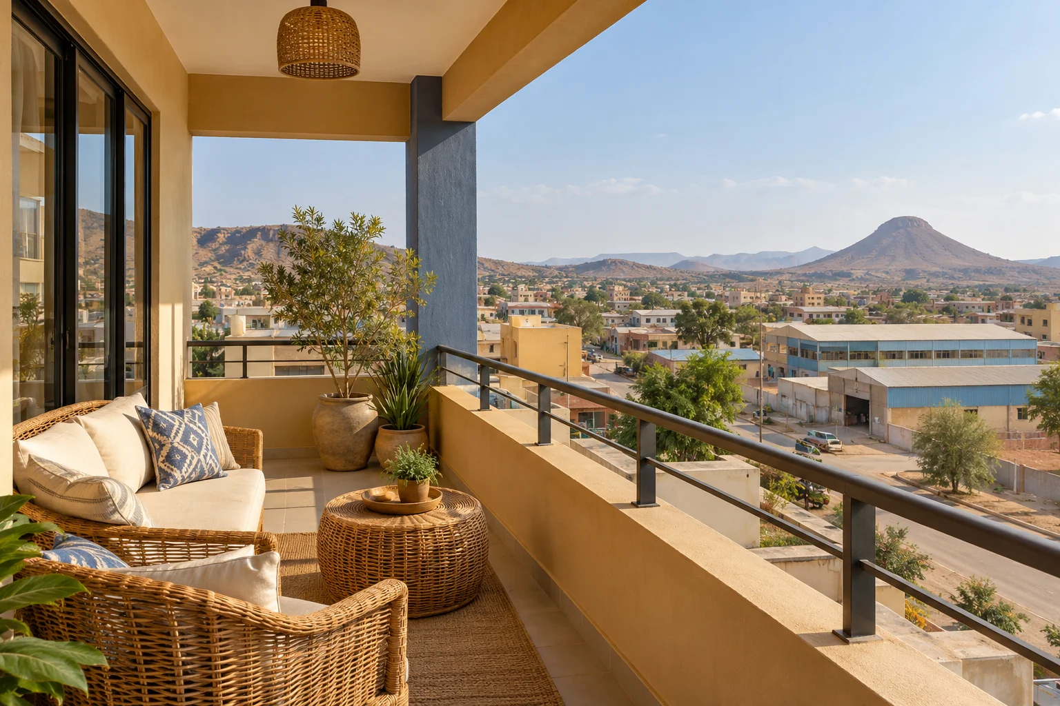 Modern Apartment in Borama Balcony / View